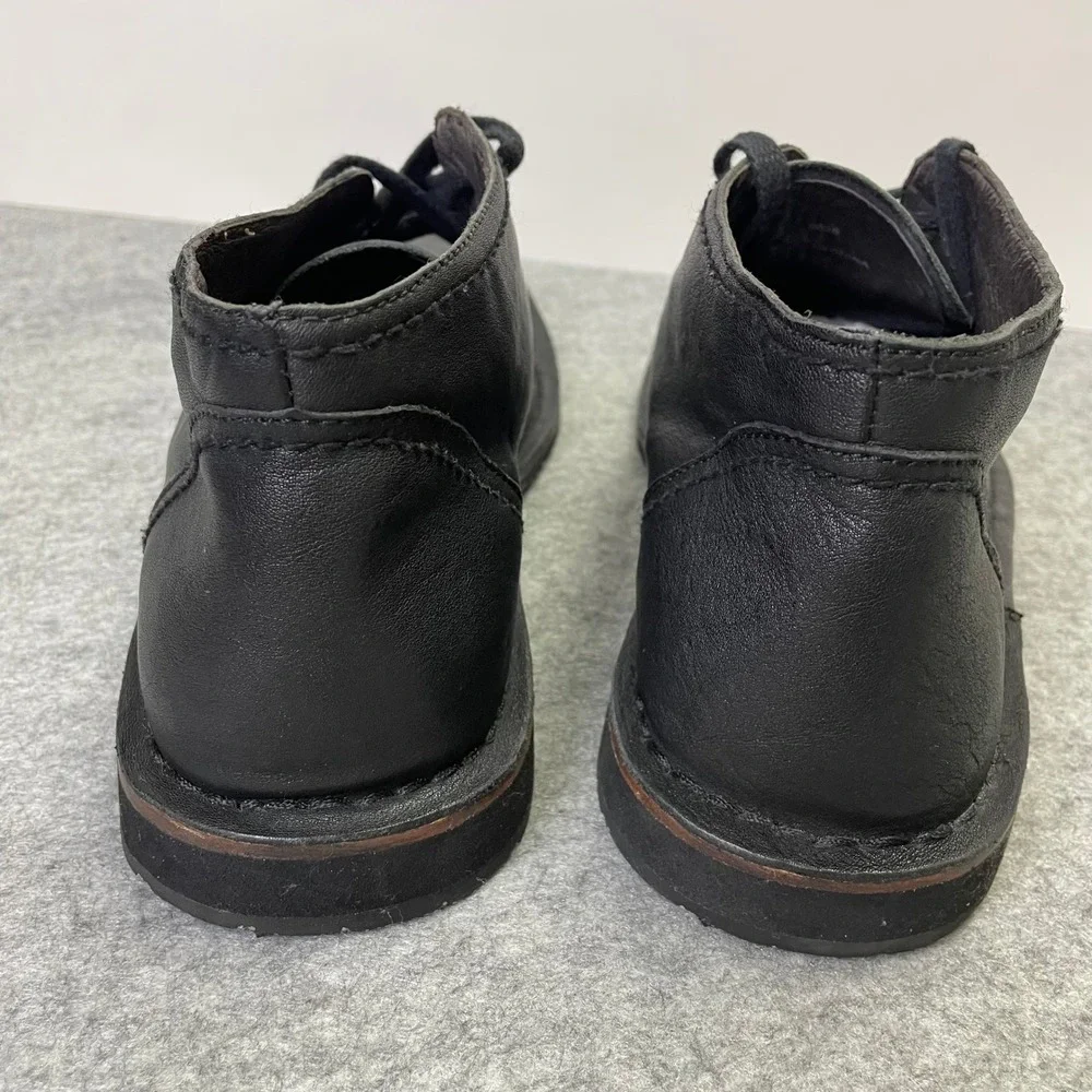 John Varvatos USA Mens 9M Black Leather Chukka Desert Boots F505L4B